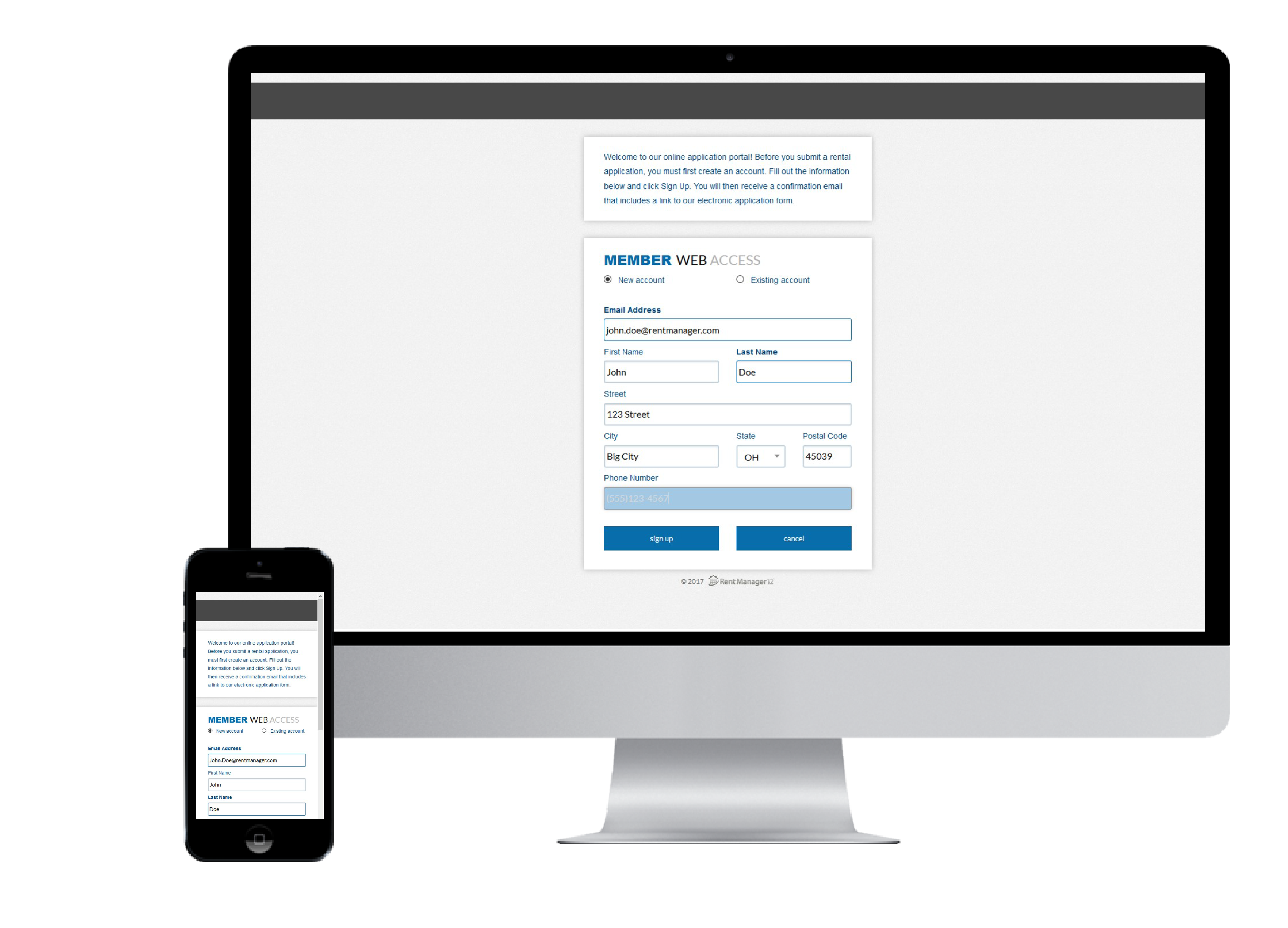 Online Applications Rent Manager Property Management Software