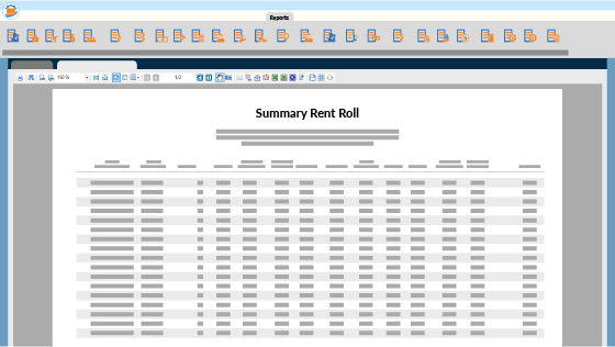 RM Reporting Screenshot