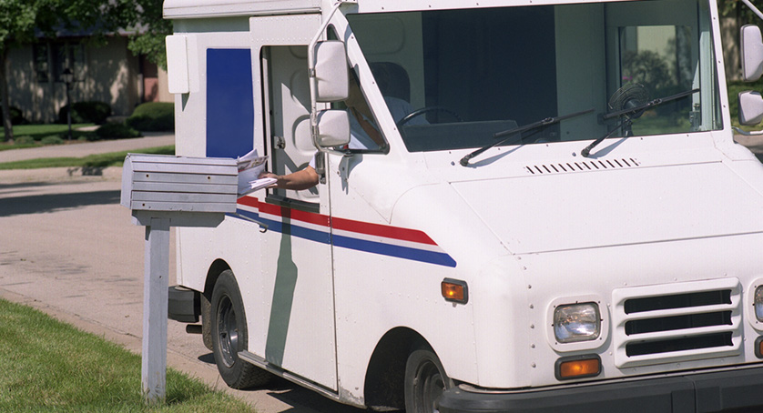 Mail Delivery truck