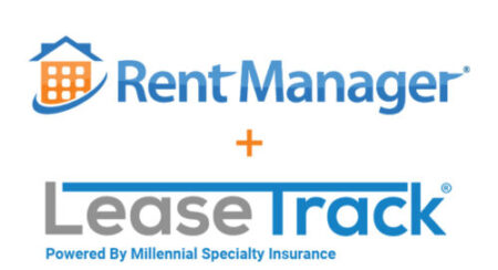 Rent Manager and LeaseTrack logos