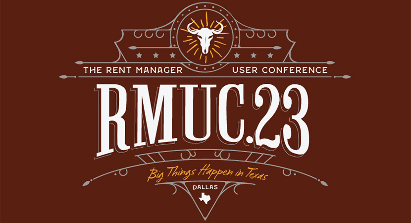 RMUC.23 Logo in Burnt Red Background