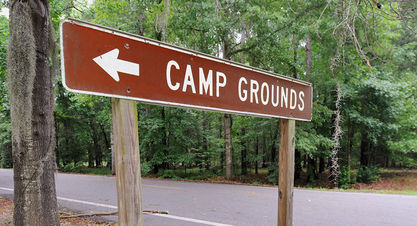 Image of campground sign