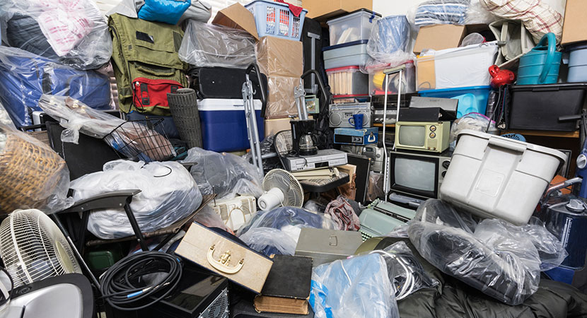 A room full of items