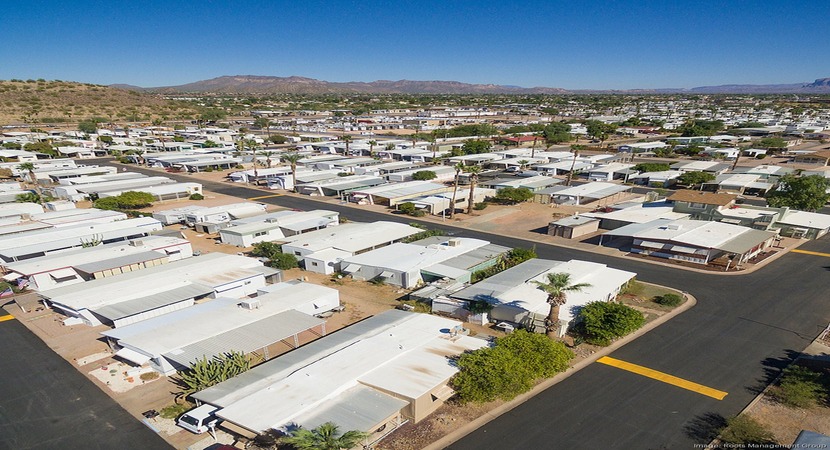 roots management community overhead aerial shot
