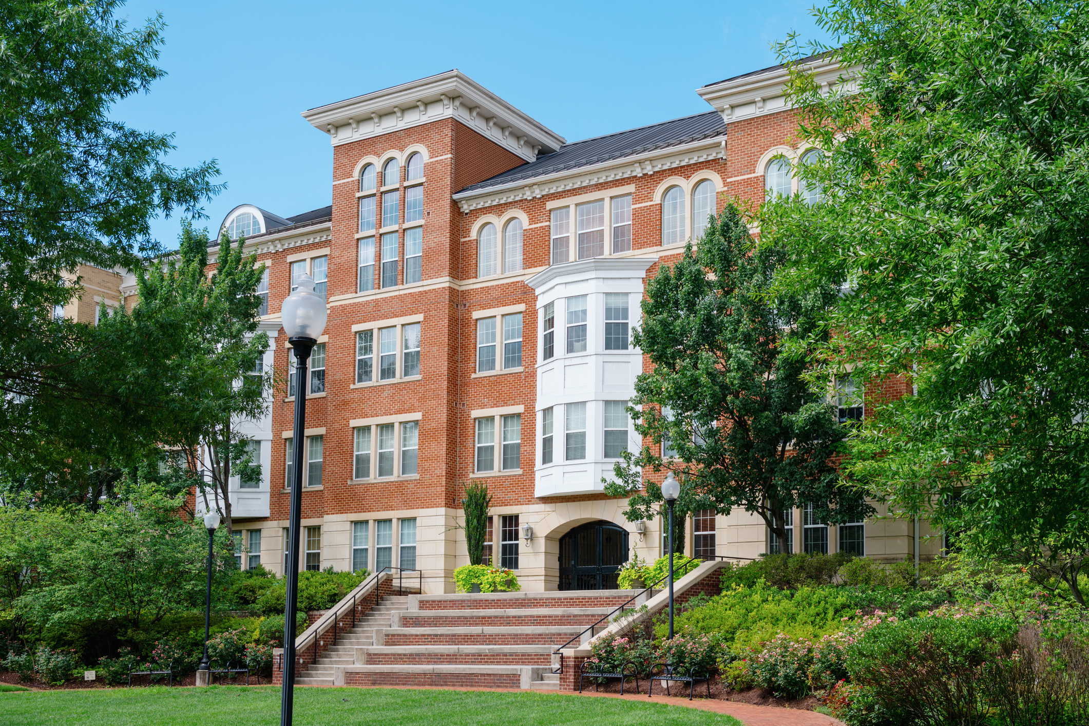 student housing building facade
